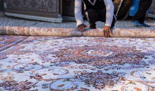 روش اصولی لول کردن قالی در قالیشویی گیشا 